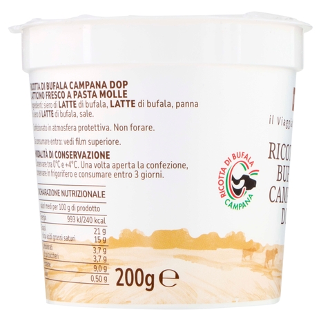 Ricotta di Bufala Campana DOP Il Viaggiator Goloso